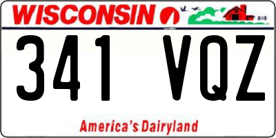 WI license plate 341VQZ