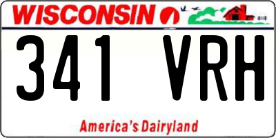 WI license plate 341VRH
