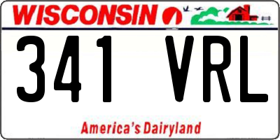 WI license plate 341VRL