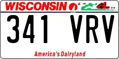 WI license plate 341VRV