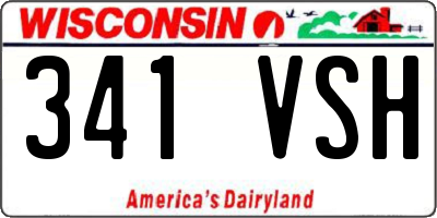 WI license plate 341VSH
