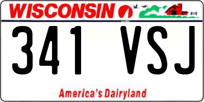 WI license plate 341VSJ