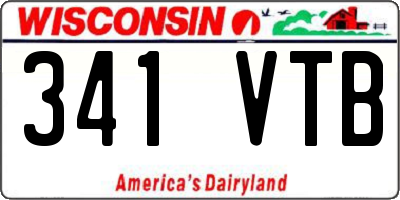 WI license plate 341VTB