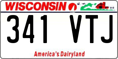 WI license plate 341VTJ