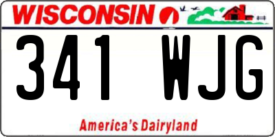 WI license plate 341WJG
