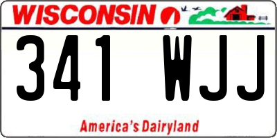 WI license plate 341WJJ