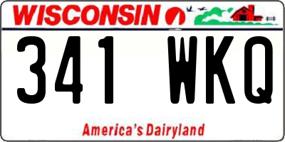 WI license plate 341WKQ