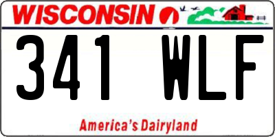 WI license plate 341WLF