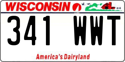 WI license plate 341WWT