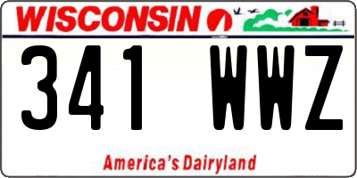 WI license plate 341WWZ