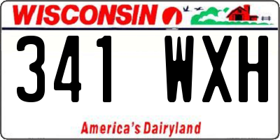 WI license plate 341WXH