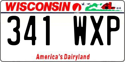 WI license plate 341WXP