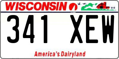 WI license plate 341XEW