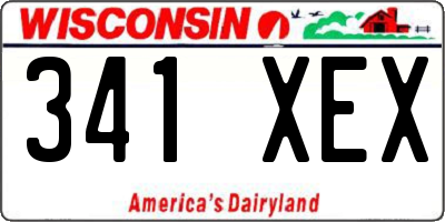 WI license plate 341XEX