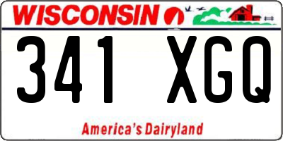 WI license plate 341XGQ
