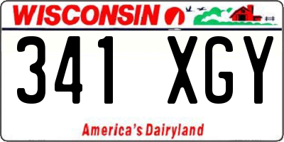 WI license plate 341XGY