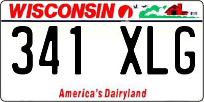 WI license plate 341XLG