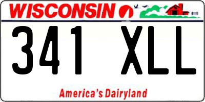 WI license plate 341XLL