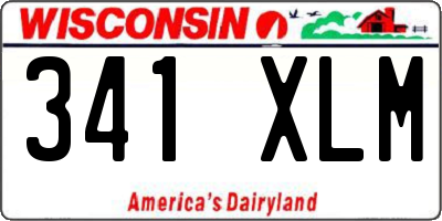 WI license plate 341XLM