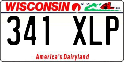 WI license plate 341XLP