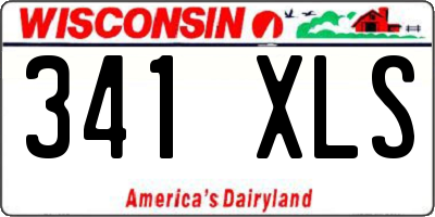 WI license plate 341XLS