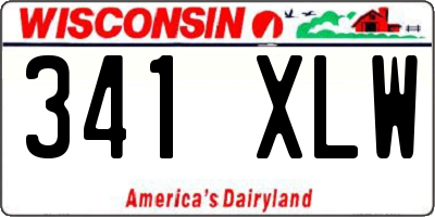 WI license plate 341XLW