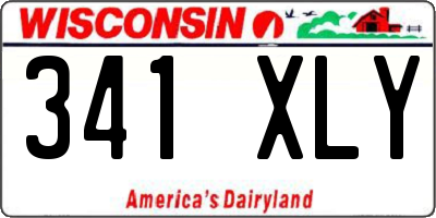WI license plate 341XLY