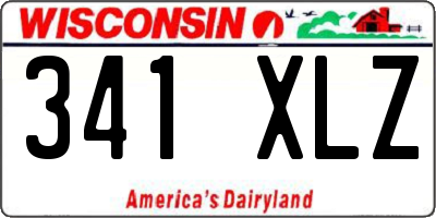 WI license plate 341XLZ