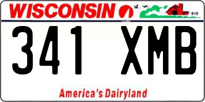 WI license plate 341XMB