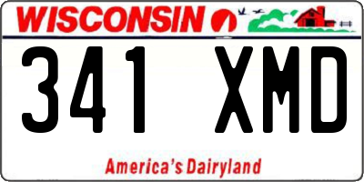 WI license plate 341XMD
