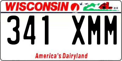 WI license plate 341XMM