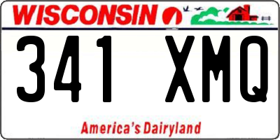 WI license plate 341XMQ