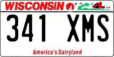 WI license plate 341XMS