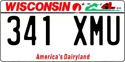 WI license plate 341XMU