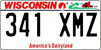 WI license plate 341XMZ