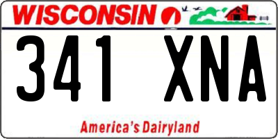 WI license plate 341XNA
