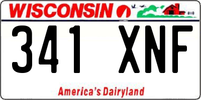 WI license plate 341XNF