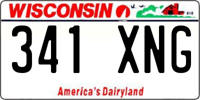 WI license plate 341XNG
