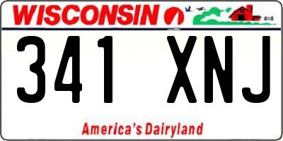 WI license plate 341XNJ