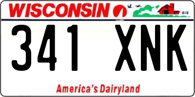 WI license plate 341XNK