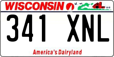 WI license plate 341XNL