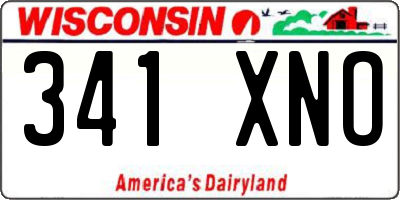 WI license plate 341XNO