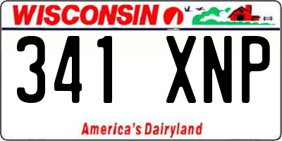 WI license plate 341XNP