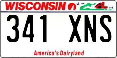 WI license plate 341XNS