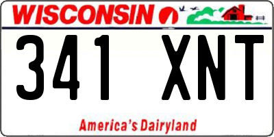 WI license plate 341XNT