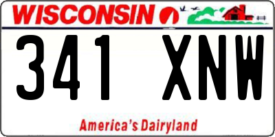 WI license plate 341XNW