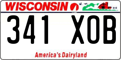 WI license plate 341XOB