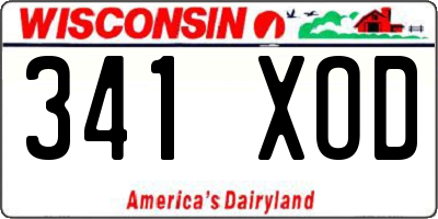 WI license plate 341XOD