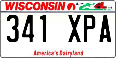 WI license plate 341XPA