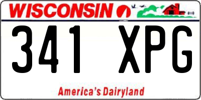 WI license plate 341XPG